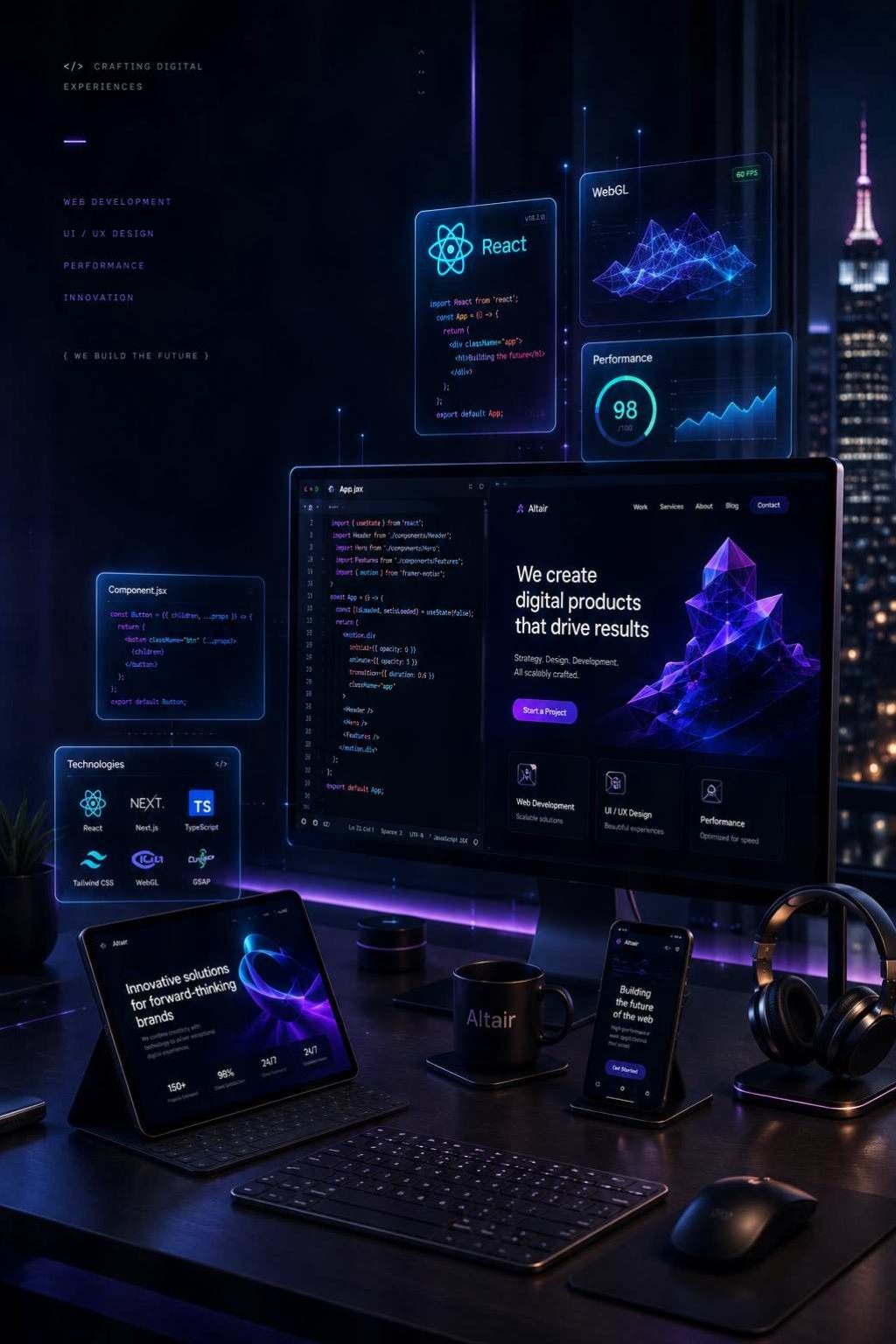 Custom website development project showcase — Lets Manage Global